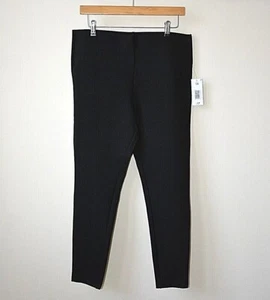 EX MATALAN BLACK HIGH WAISTED STRETCHY HEAVYWEIGHT FABRIC LEGGING SIZE 14/16