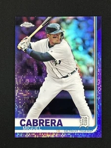 2019 Topps Chrome Miguel Cabrera Purple Refractor /299 Tigers - Picture 1 of 2