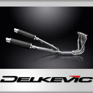 HONDA CB1100SF X11 1999-02 FULL 4-2 EXHAUST 350mm CARBON ROUND BSAU SILENCERS - Picture 1 of 5