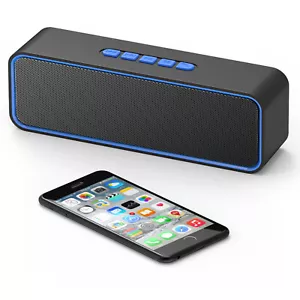 Megabass Sound Mini Tragbarer A2DP Stereo Bluetooth Lautsprecher TF Karte USB AUX - Bild 1 von 11