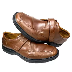 Dr. Comfort Men's Size 11.5 M 6221 ‘Frank’ Brown Strap Comfort Shoes - Picture 1 of 20