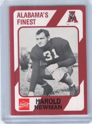 1989 Collegiate Collection Alabama Crimson Tide - #205 Harold Newman (RC) - Image 1 of 2