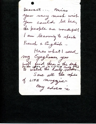 WEEGEE (ARTHUR FELLIG) HANDWRITTEN LTR SIGNED TWICE RETAKES, PARIS, LIFE MAGAZIN Cover