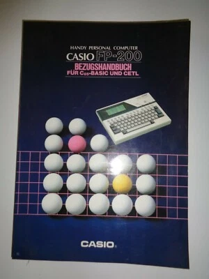 HANDY PERSONAL COMPUTER CASIO FP-200 - BENUTZERHANDBUCH FÜR C85 UND CETL  !RAR! - Image 1 of 2