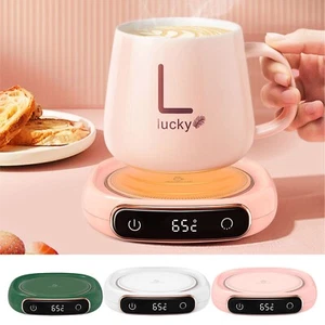 Smart Electric Coffee Mug Warmer Tea Cup Heater Pad Heating Plate Office Home - Picture 1 of 11