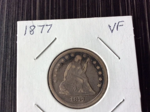 1877 Seated Liberty Quarter Cover