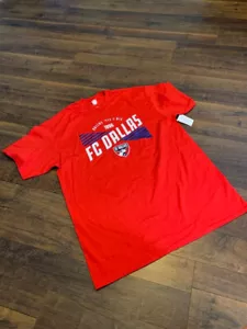 MLS DALLAS TEXAS FC men's cotton t-shirt, red , LARGE, New w/ tags - Picture 1 of 1