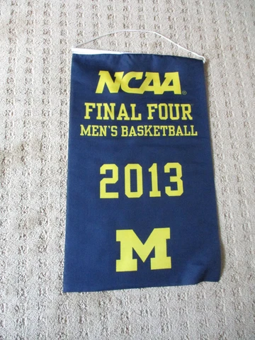 University of Michigan  Basketball 2013 NCAA Final Four Giveaway Mini Banner * Cover