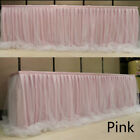 1M Table Skirt Tutu Tulle Table Cloth Cover Wedding Party Baby Birthday Dress