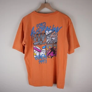 Maglia tennis Australian Open arancione media 21,5x27,5 vintage 1997 - Foto 1 di 20