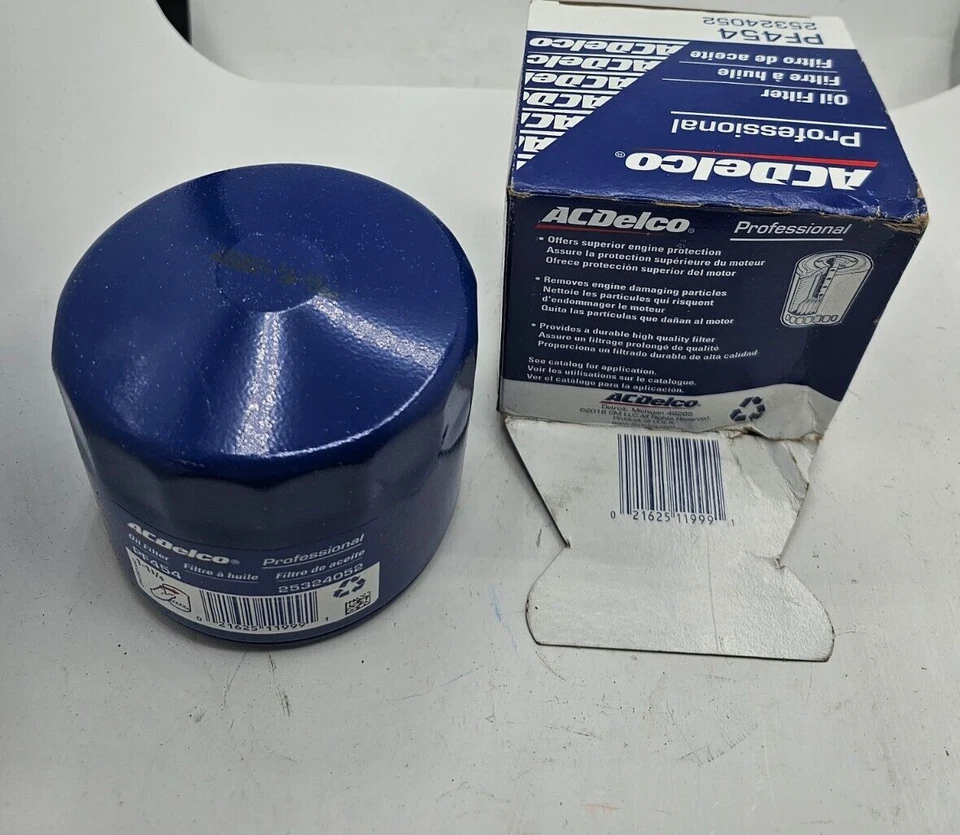 Filtro de aceite ACDelco PF454 25324052 para Buick Cadillac Chevy GMC Olds Pontiac Foto 1 de 4