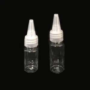 PET Clear Squeeze Empty Plastic Dripper Bottle Tip Cap LiquidTinting Dye Bottle - Picture 1 of 2