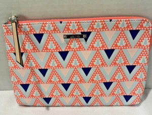 Stella & Dot Zipper Clutch Bag in Colorful Retro Print 10"W X 7"T - Picture 1 of 3