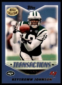 2000 TOPPS COLLECTION KEYSHAWN JOHNSON TAMPA BAY BUCCANEERS #287 - Picture 1 of 2