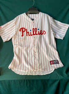 Philadelphia Phillies Lidge Stitched White Jersey -Adult L - Genuine Merchandise - Picture 1 of 6
