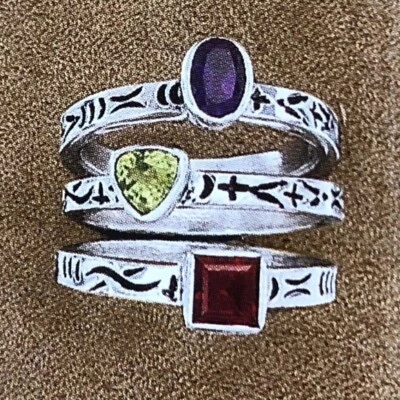 Silpada 925 Sterling Silver Triple Stack Multi Stone Ring Set Size 7 R0455 - Image 1 of 4