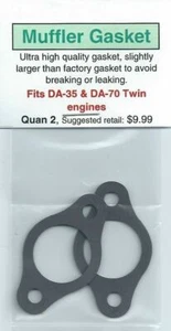 DA-35 & DA-70 Twin Exhaust/Muffler Gasket 2 Pack NIP - Picture 1 of 1
