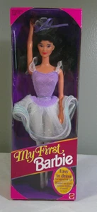De colección. My First Barbie 1993 bailarina fácil de vestir Mattel 11342 pelo negro ¡En caja original!! - Imagen 1 de 7