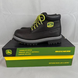 Skechers x John Deere Sergents Dozer Industrial Boots Mens 9.5 Black New NWT - Imagen 1 de 9
