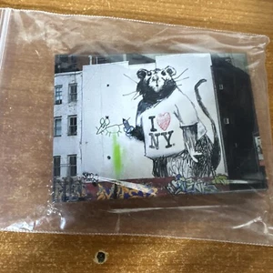Banksy's Graffiti NYC Rat 2.5"x3.5" Magnet - Picture 1 of 1
