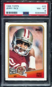 1988 Topps Jerry Rice #43 PSA 8 - Picture 1 of 1