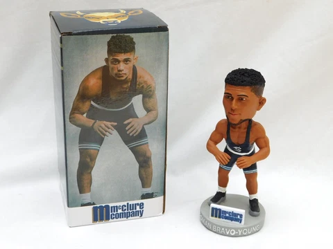 PSU Roman Bravo Young Penn State Wrestling Champion 2022 Bobblehead Spikes SGA Cover