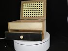 New Rattan Cane + Natural/Black Wood With Draw Jewellery Box