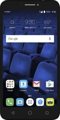 Cricket Prepaid Smartphone 6 HD 16GB microSD Alcatel Pixi Theatre DALN5004 Black - Image 1 of 4