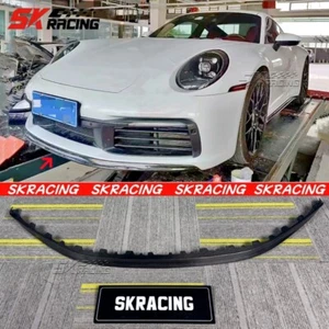 For Porsche 911 992 2020-2024 Carbon Fiber Front Bumper Lip Body Spoiler Lip - Picture 1 of 16