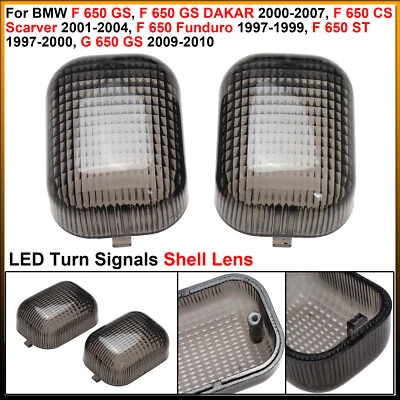 2x Turn Signals Shell Lens For BMW F650GS DAKAR/Scarver, F650 Funduro/ST, G650GS - Image 1 of 4