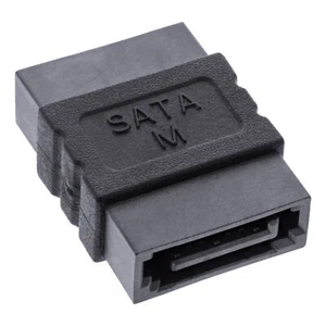 1 x InLine® SATA Adapter Buchse / Buchse - zum Verlängern - 7pin L-Form - Bild 1 von 2