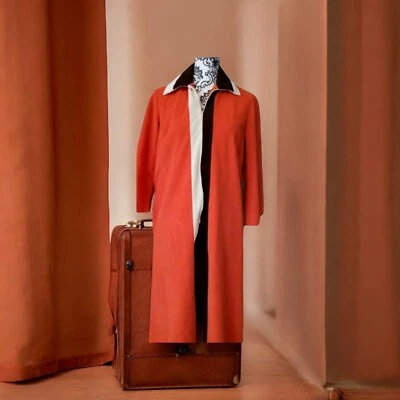 I APPEL DE COLECCIÓN Naranja Cremallera Casa Abrigo Bata de Baño Grande Brady Ramo Película Prop Foto 1 de 4