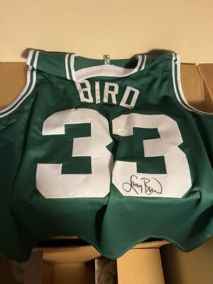 LARRY BIRD SIGNED BOSTON CELTICS CUSTOM GREEN JERSEY - JSA - Image 1 of 4