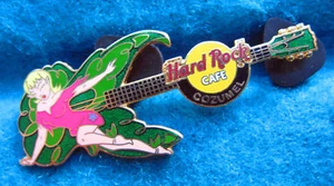 COZUMEL MEXICO BLONDE PINK FAIRY GIRL GUITAR SERIES Hard Rock Cafe PIN LE - Picture 1 of 1