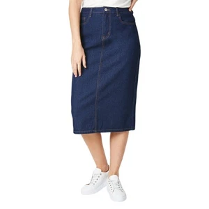 Principles Womens/Ladies Denim Split Hem Midi Skirt DH6980 - Picture 1 of 4
