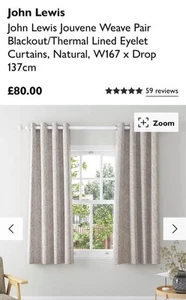 Brand New Curtains From John Lewis - Picture 1 of 2