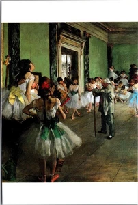 Cartolina d'arte Edgar Degas The Dance Class Ballet 1986 Museo d'Orsay Parigi Francia - Foto 1 di 2