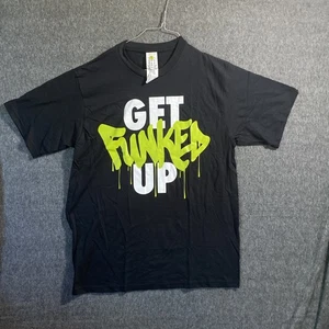Zumba Get Funked Up T-Shirt schwarz beidseitiger Druck 100% Baumwolle Einheitsgröße - Bild 1 von 9