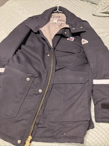 Bulwark Flame Resistant Insulated Coat XXL Chevron Reflective Sleeves  - Picture 1 of 8