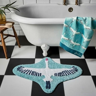 Joules Heron Cotton Velour Hand Towel BNWT