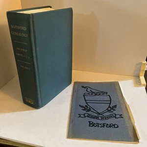 Botsford Genealogy The Line Of Samuel 1.1.3. Third Son of Elnathan Vol 1 - Foto 1 di 2