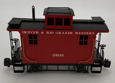 Bachmann Bobber Caboose Denver & Rio Grande Western 0506 G Gauge Railroad Train - Image 1 of 4