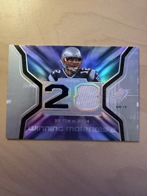 2007 Upper Deck SPX Tom Brady Winning Materials Game Used Patch Relic WMS-TO1 - Image 1 of 2