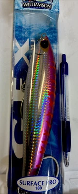 Williamson Lures Surface Pro 180,Bruised Purpl, 7” Long, 3.5oz, Salt-Fresh - Image 1 of 4