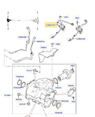 Arnés de cableado unidad de transferencia de potencia original Land Rover Discovery Sport Evoque II Foto 1 de 4