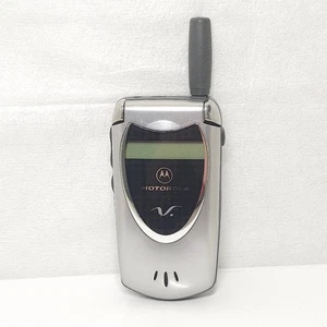 Motorola Model : 60t Cellular Flip Phone SILVER Cell - Untested - Photo 1 sur 7