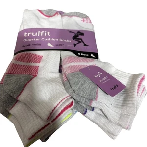 TRUFIT weiße Viertelpolstersocken Cool Dry Damengröße 9 bis 12 Sixpack - Bild 1 von 2