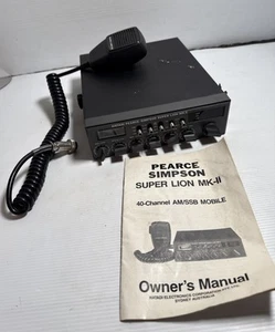 Pearce Simpson Super Lion MKII 40 Channel AM/SSB Mobile CB Radio Vintage - Zdjęcie 1 z 20