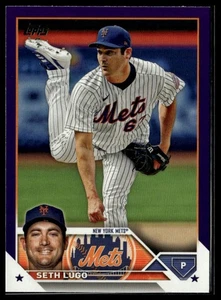 Seth Lugo 2023 Topps Royal Blue #187 New York Mets - Foto 1 di 2