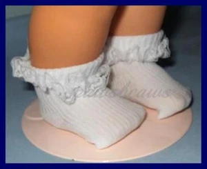 Spitzen Rüschenborte SOCKEN passen Baby Chatty Cathy CHATTY PATTY & Tiny Chatty Baby - Bild 1 von 4